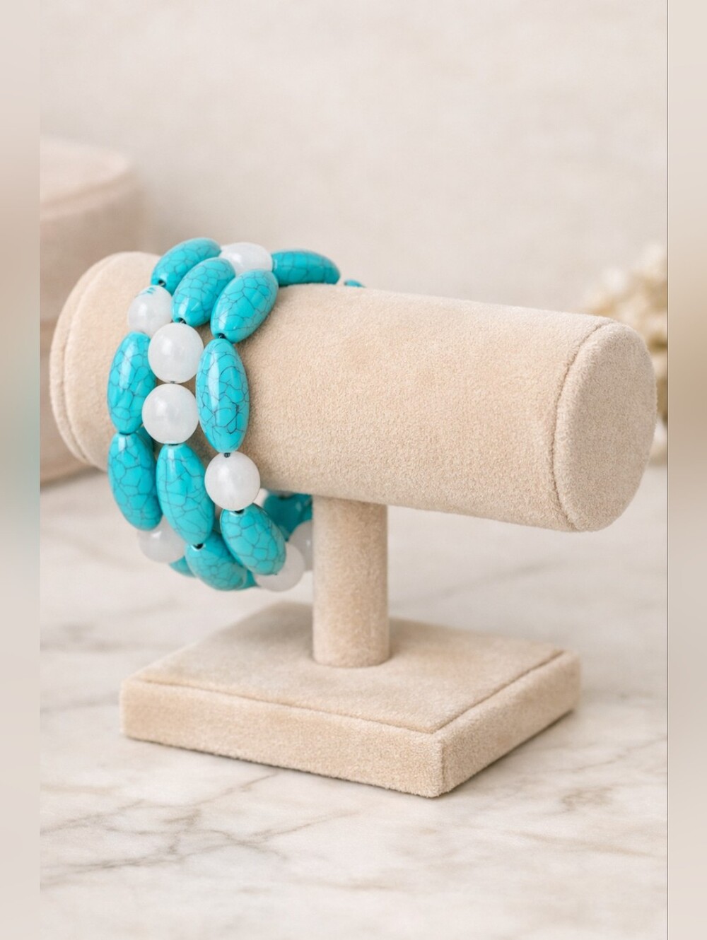 Turquoise and opal wire wrap Hand Crafted 111